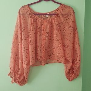NWOT Candies Bell Sleeve Crop Top